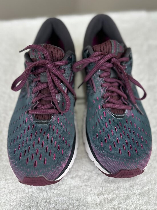 Brooks Shoes - Brooks Glycerin 17 Running Sneakers Gray Purple Women's Size 8 EU 39